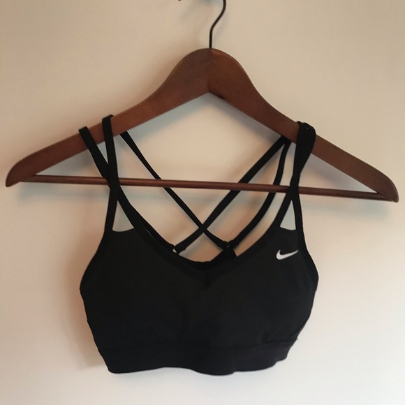 Nike Black Padded Sports Bra - Picture 1 of 6